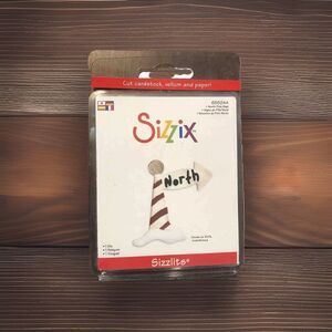 Sizzix Sizzlits North Pole Sign Die Cut #655244 Christmas Holiday Scrapbooking